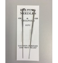 Felting Needles #36 & #38 Triangle 2pk
